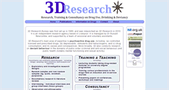 Desktop Screenshot of 3dresearch.org.uk